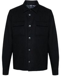 Herno - Felted Button-Up Shirt Jacket - Lyst
