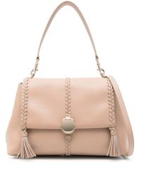 Chloé - Penelope Leather Shoulder Bag - Lyst