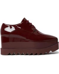 Stella McCartney - Zapatos oxford Elyse Shiny con tacón de 80 mm - Lyst