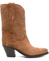 Golden Goose - Stiefel aus Wildleder mit Stickerei - Lyst