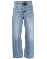 TOTEME - Twisted Seam Denim Full Length Worn Jeans - Lyst