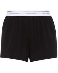 DSquared² - Elasticated-Waistband Boxer Shorts - Lyst