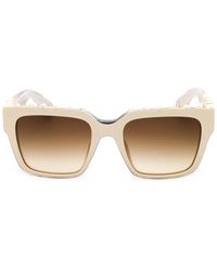 Roberto Cavalli - Stud-Embellished Rectangle-Frame Sunglasses - Lyst