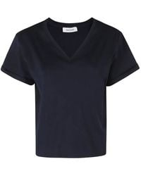 Gran Sasso - Rolled-Cuff V-Neck T-Shirt - Lyst