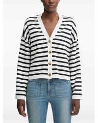Marc O' Polo - Striped button-front cardigan - Lyst