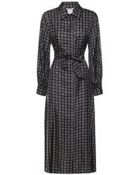 Max Mara - Printed Silk Shirt Dress - Lyst