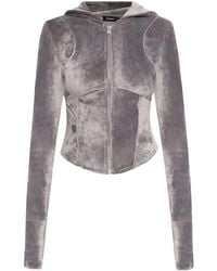 MISBHV - Rhinestone-Logo Cropped Hoodie - Lyst