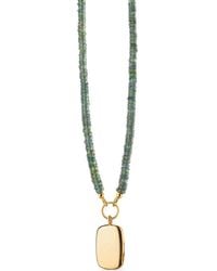 Monica Rich Kosann - Britt Sapphire Locket Necklace - Lyst