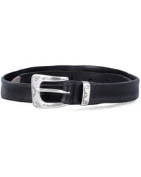 Mancini 1979 - William Engraved Leather Belt - Lyst