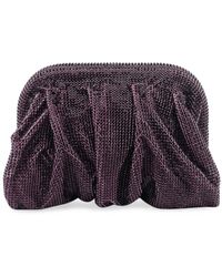 Benedetta Bruzziches - La Petite Venus Crystal-Embellished Ruched Clutch Bag - Lyst