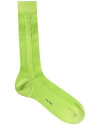 Tom Ford - Logo-Embroidered Ribbed Socks - Lyst