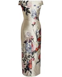 Erdem - Maxikleid mit Blumen-Print - Lyst