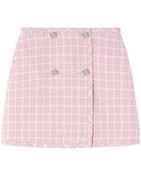 Versace - Check Skirt - Lyst
