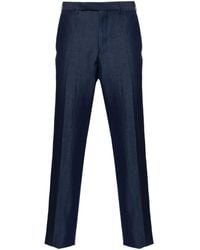 ZEGNA - Pressed-Crease Straight-Leg Trousers - Lyst