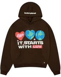 BROKEN PLANET - Graphic-Print Hoodie - Lyst