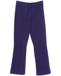 Bompard - Knitted Bootcut Trousers - Lyst
