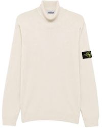 Stone Island - 5100025 Light Pure Rws Wool Regular-Fit Turtleneck Sweater - Lyst