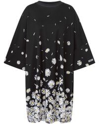 Moschino - Floral-Print Mini Dress - Lyst