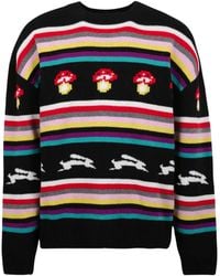 MSGM - Oversized-Pullover Mit Jacquardmuster - Lyst