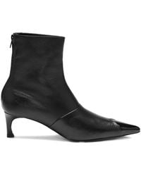 ROTATE BIRGER CHRISTENSEN - Pointed-Toe Leather Boots - Lyst