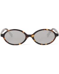 Miu Miu - Regard Oval-Frame Sunglasses - Lyst