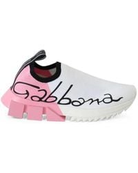 Dolce & Gabbana - Sorrento Logo-Print Sneakers - Lyst