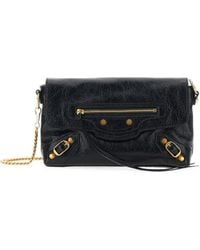 Balenciaga - Le City Leather Clutch Bag - Lyst