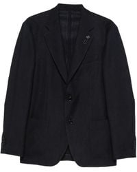 Lardini - Blazer Con Bolsillo De Parche - Lyst