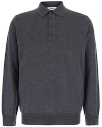 Kangra - Button-Down Long-Sleeve Polo Shirt - Lyst