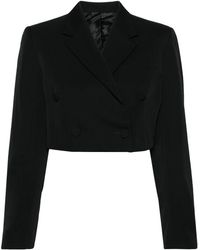 Viktor & Rolf - Double-Breasted Cropped Blazer - Lyst