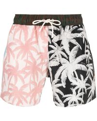 Palm Angels - Palms Patchwork Swim Shorts - Lyst