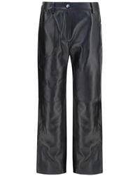 Magda Butrym - Straight-Leg Leather Trousers - Lyst
