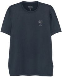 Blauer - Logo-Print Crew-Neck T-Shirt - Lyst