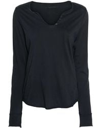 Zadig & Voltaire - Floral-Embroidery Cotton T-Shirt - Lyst