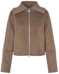 Samsøe & Samsøe - Sacleo Ribbed-Collar Zip-Up Jacket - Lyst