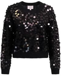 Cinq À Sept - Briana Paillette-Embellished Sweater - Lyst