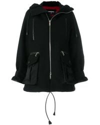 DSquared² - Shearling Lined Hooded Coat - Lyst