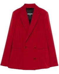 Patrizia Pepe - Double-Breasted Panelled Blazer - Lyst