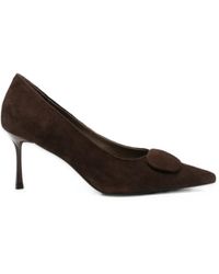 Linda Baumann - Bow-Detail Pointed-Toe Pumps - Lyst