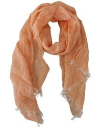 Malo - Frayed Linen Scarf - Lyst