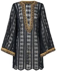 CAMILLA - Lace Deep V-Neck Tunic - Lyst
