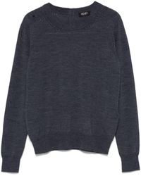 Liu Jo - Crewneck Wool Sweater - Lyst