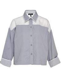 Rag & Bone - Elly Panelled Long-Sleeve Shirt - Lyst
