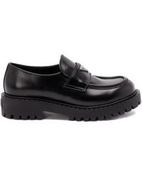Prada - Leren Loafers - Lyst