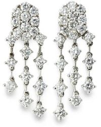 Andreoli - Diamond Chandelier Earrings - Lyst