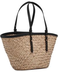 Pinko Love Summer Basket Bag in Natural | Lyst