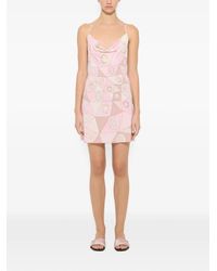 PUCCI - Robe En Satin À Imprimé Occhi - Lyst