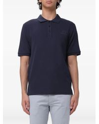 Jeckerson - Logo-Print Piqué Polo Shirt - Lyst