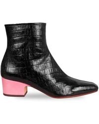 Chie Mihara - Cumiya Croc-Effect Ankle Boots - Lyst