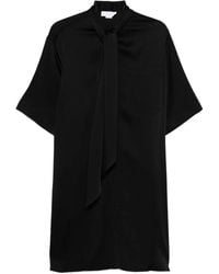 Stella McCartney - Robe Courte À Col Noué - Lyst